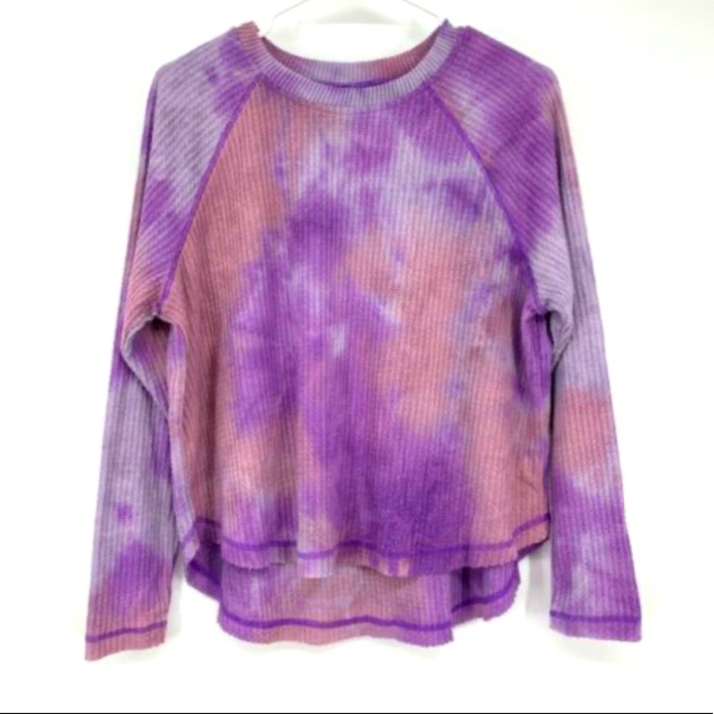 Wild Fable Pink and Purple Tie Dye Long Sleeve